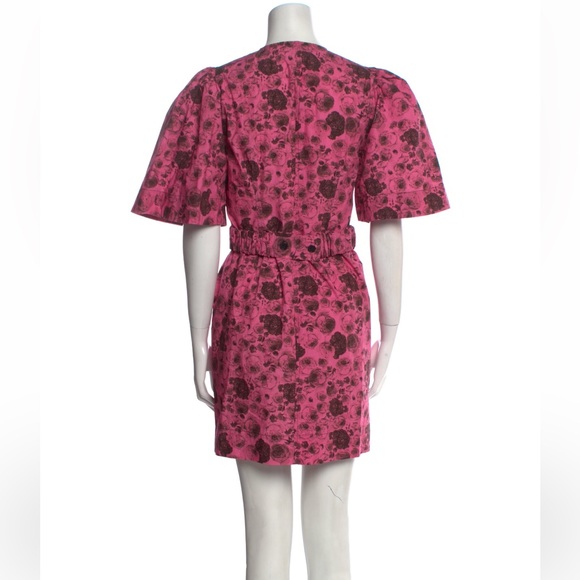 GANNI pink wrap dress - Picture 3 of 3